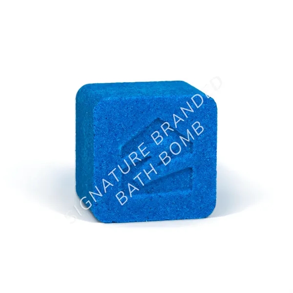 Custom colored bath bomb, with logo pressed into the top of... from ASI 38850 Bath Promotions