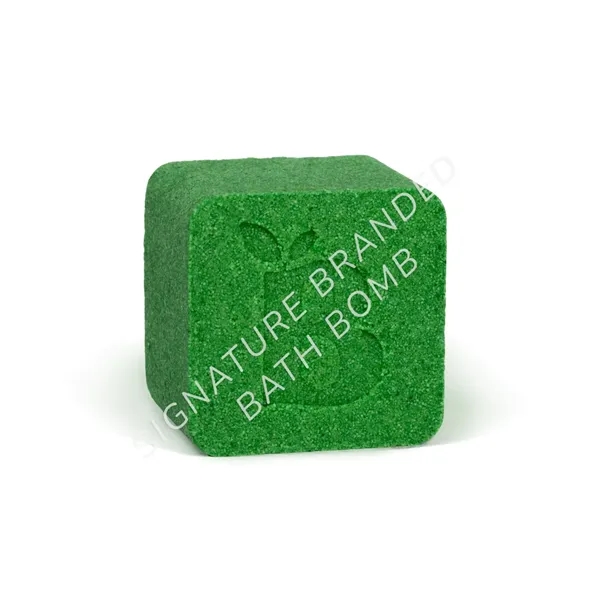 Custom colored bath bomb, with logo pressed into the top of... from ASI 38850 Bath Promotions