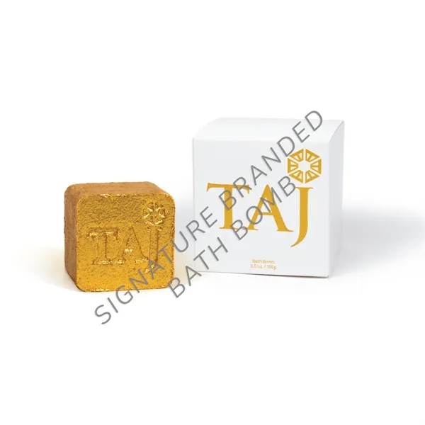 24 karat gold bath bomb, with logo pressed into the top... from ASI 38850 Bath Promotions