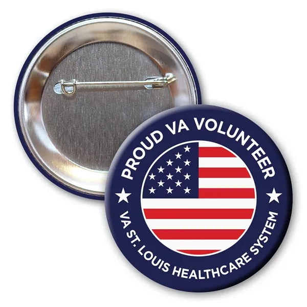 2-1/2 Diam Round Button w/Pin... from ASI 68507 The Magnet Group