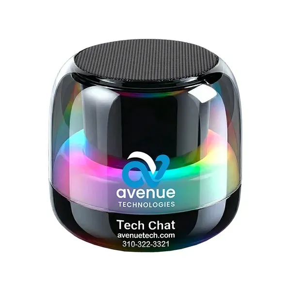 Bluetooth Speaker with 5W TWS technology in a clear black color... from ASI 62660 Innovation Line