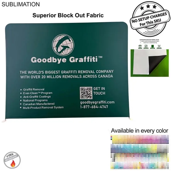 10'W x 8'H EuroFit Tension Fabric Straight Wall Kit, Double Sided... from ASI 53509 FIEL-Fairdeal Import & Export / FIEL
