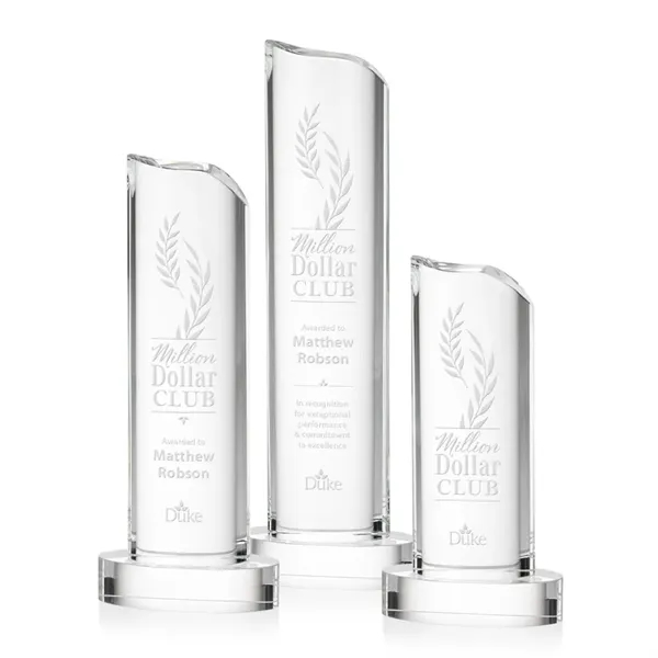 The Kilburn Award is a stunning optical crystal tower featuring a... from ASI 84592 St Regis Group / St Regis
