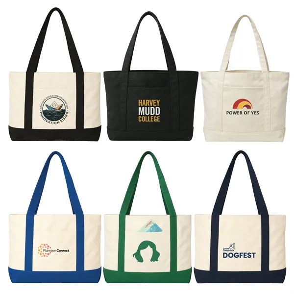 Item #TOTEBAG32 14 oz. Cotton Canvas Jumbo Trader Tote Bag