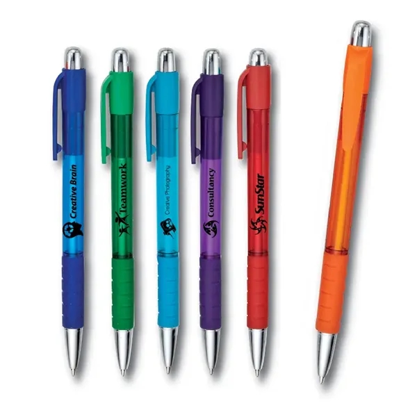 This colorful retractable translucent barrel is a hit. It features a... from ASI 83770 Royal Industries / The Royal Line