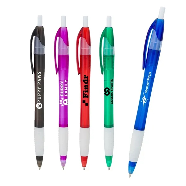 Elevate your company's visibility with this sleek translucent pen featuring a... from ASI 83770 Royal Industries / The Royal Line