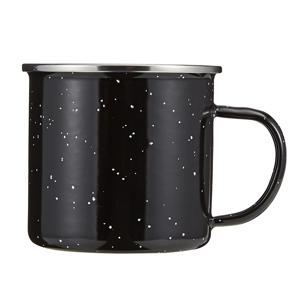 16 oz. camping mug with speckled exterior, white interior, stainless steel... from ASI 52840 Evans Manufacturing