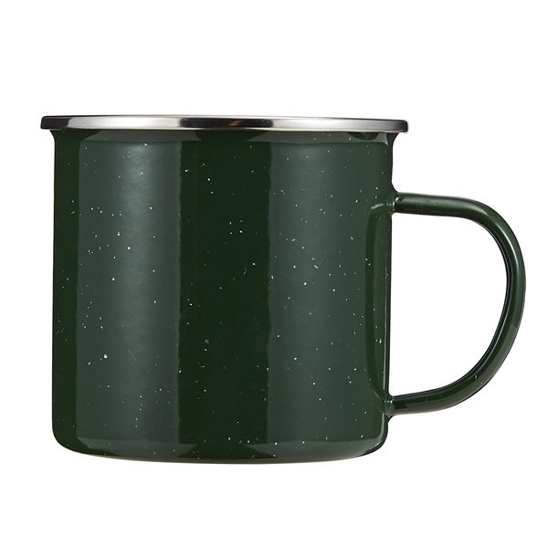 16 oz. camping mug with speckled exterior, white interior, stainless steel... from ASI 52840 Evans Manufacturing