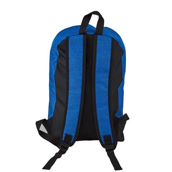 Heathered executive backpack with adjustable padded shoulder straps, double zippered mesh... from ASI 52840 Evans Manufacturing