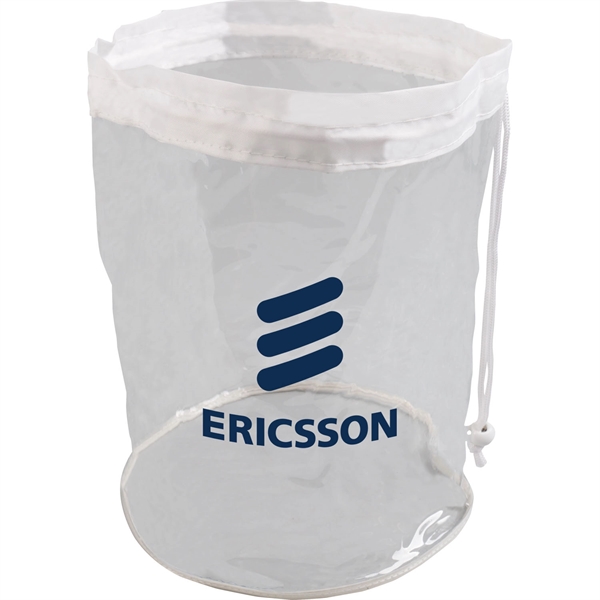 Large clear drawstring bag made of 20 gauge vinyl and measuring... from ASI 54100 Fields Manufacturing Inc / TargetLine®