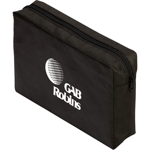Medium, water-repellent, non-woven pouch with a black zipper and tear-resistance.... from ASI 54100 Fields Manufacturing Inc / TargetLine®