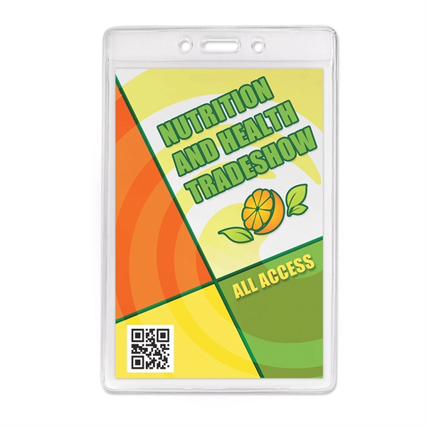 Extra large, 1-pocket event-size vinyl badge holders are perfect for displaying... from ASI 79898 Promovision / PROMOVISION