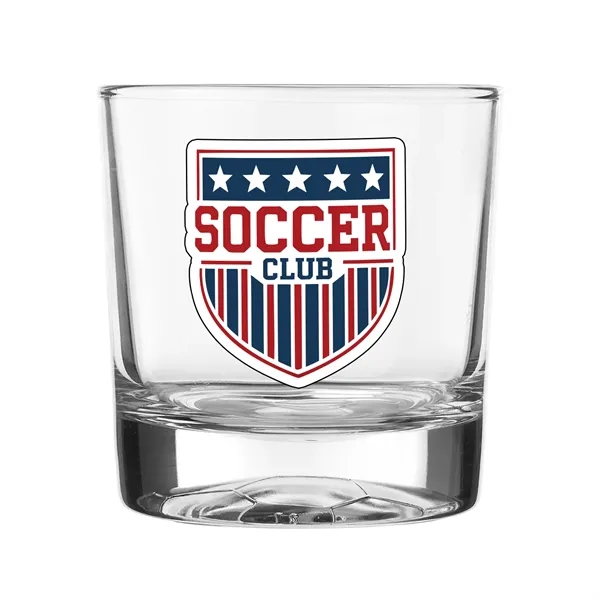 11 oz whiskey glass featuring a striking soccer ball design molded... from ASI 62088 IDProductsource