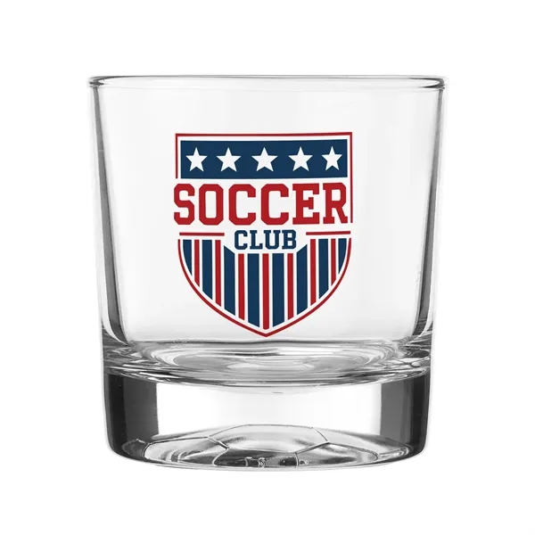 11 oz whiskey glass featuring a striking soccer ball design molded... from ASI 62088 IDProductsource