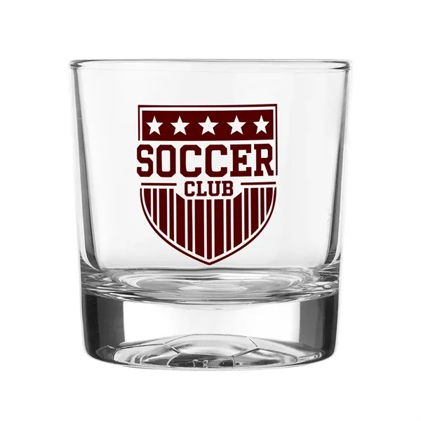 11 oz whiskey glass featuring a striking soccer ball design molded... from ASI 62088 IDProductsource