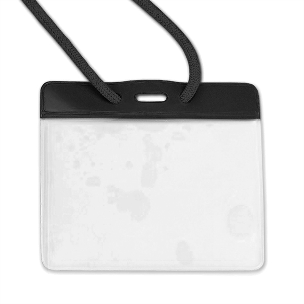 Color-coded badge/nametag holders quickly identify employees or visitors by bar color... from ASI 79898 Promovision / PROMOVISION