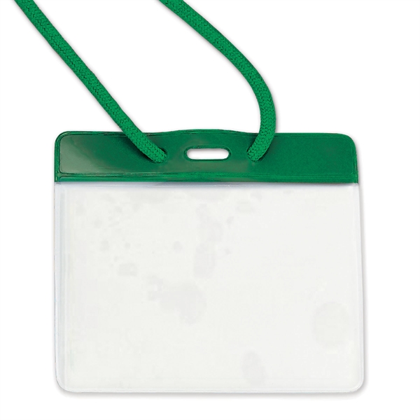 Color-coded badge/nametag holders quickly identify employees or visitors by bar color... from ASI 79898 Promovision / PROMOVISION