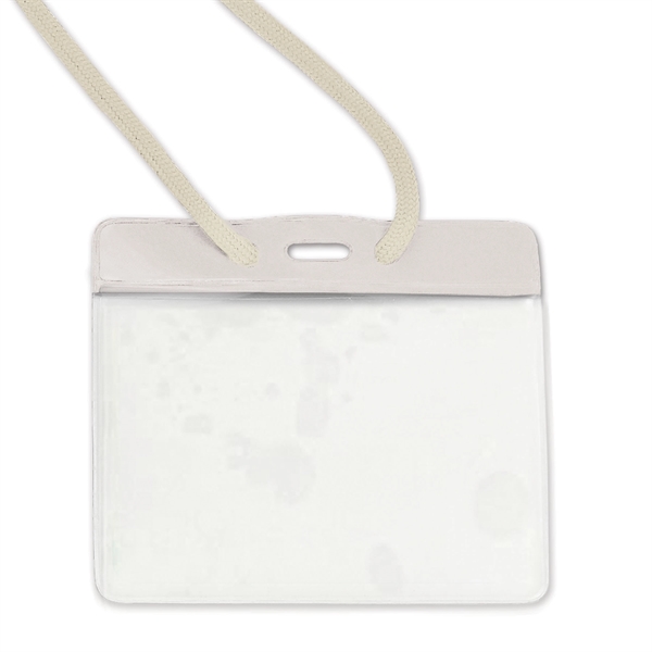 Color-coded badge/nametag holders quickly identify employees or visitors by bar color... from ASI 79898 Promovision / PROMOVISION