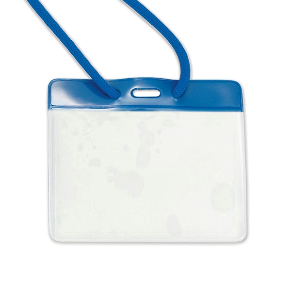 Color-coded badge/nametag holders quickly identify employees or visitors by bar color... from ASI 79898 Promovision / PROMOVISION