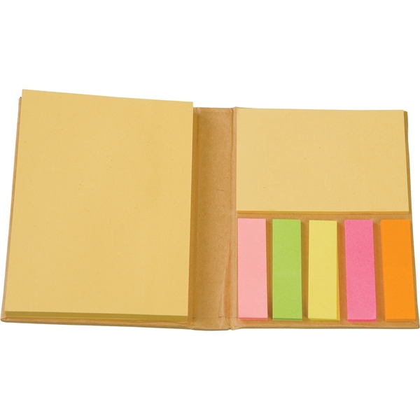 Book of two sticky note pads with five assorted color flags.... from ASI 54100 Fields Manufacturing Inc / TargetLine®
