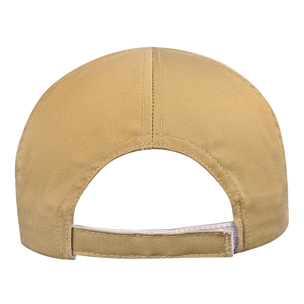 Unstructured "Dad" Cotton Twill Union/USA Made Baseball Cap With Snapback. Contrasting... from ASI 73775 Unionwear