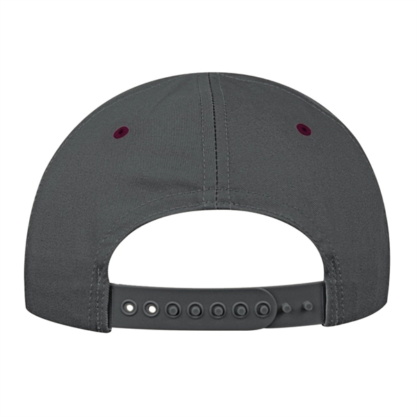 Unstructured "Dad" Cotton Twill Union/USA Made Baseball Cap With Snapback. Contrasting... from ASI 73775 Unionwear