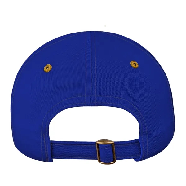 Unstructured "Dad" Cotton Twill Union/USA Made Baseball Cap With Snapback. Contrasting... from ASI 73775 Unionwear