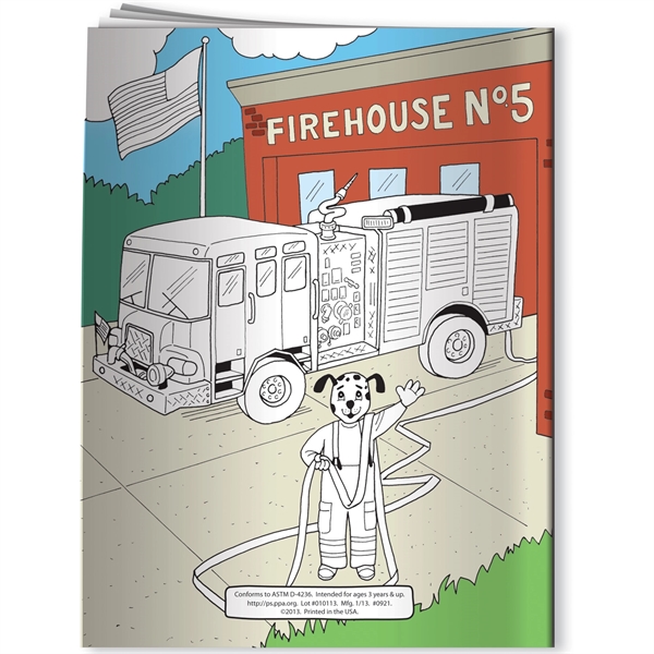 Coloring Book - Flash Teaches Fire Safety... from ASI 54100 Fields Manufacturing Inc / Better Life Line