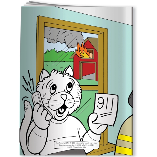 Coloring Book - Escaping Fire Danger... from ASI 54100 Fields Manufacturing Inc / Better Life Line