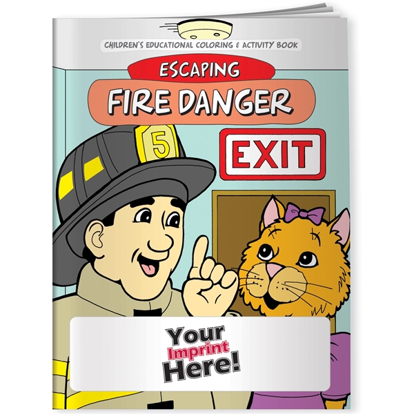 Coloring Book - Escaping Fire Danger... from ASI 54100 Fields Manufacturing Inc / Better Life Line