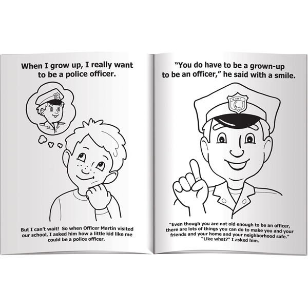 Coloring Book - My Visit With a Police Officer... from ASI 54100 Fields Manufacturing Inc / Better Life Line