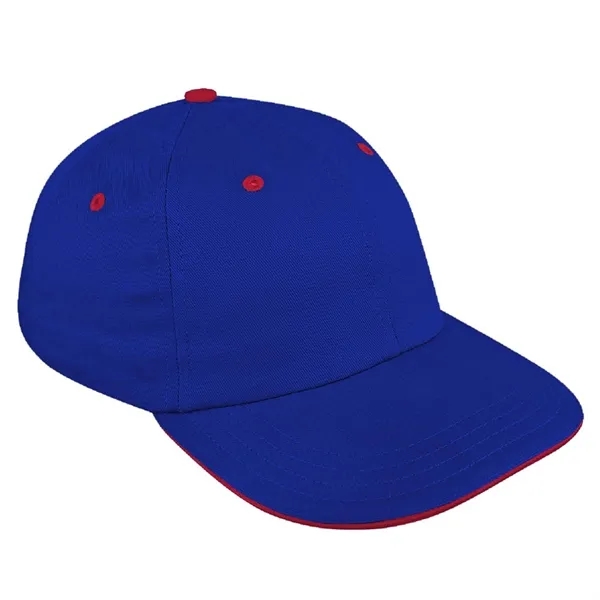 Unstructured "Dad" Cotton Twill Union/USA Made Baseball Cap With Snapback. Contrasting... from ASI 73775 Unionwear