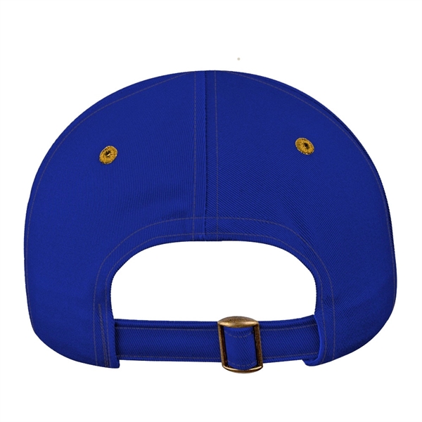 Unstructured "Dad" Cotton Twill Union/USA Made Baseball Cap With Snapback. Contrasting... from ASI 73775 Unionwear