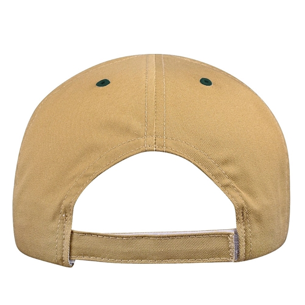 Unstructured "Dad" Cotton Twill Union/USA Made Baseball Cap With Snapback. Contrasting... from ASI 73775 Unionwear