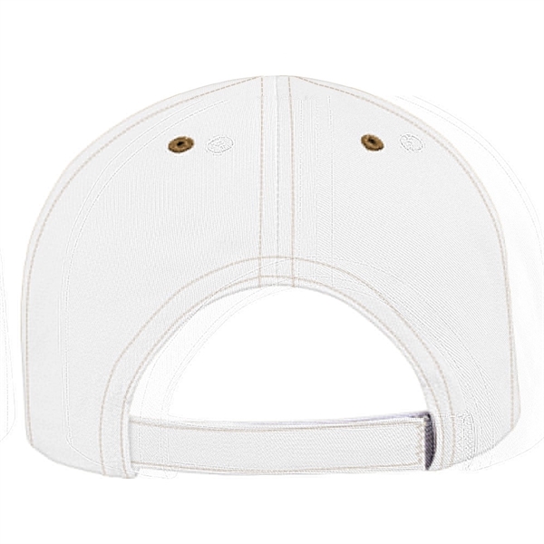 Unstructured "Dad" Cotton Twill Union/USA Made Baseball Cap With Snapback. Contrasting... from ASI 73775 Unionwear