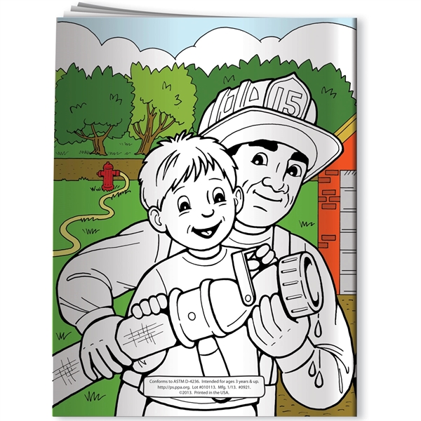 Coloring Book - My Visit to the Fire Station... from ASI 54100 Fields Manufacturing Inc / Better Life Line