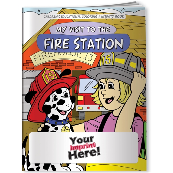 Coloring Book - My Visit to the Fire Station... from ASI 54100 Fields Manufacturing Inc / Better Life Line