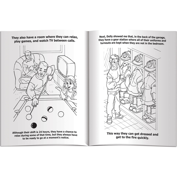 Coloring Book - My Visit to the Fire Station... from ASI 54100 Fields Manufacturing Inc / Better Life Line