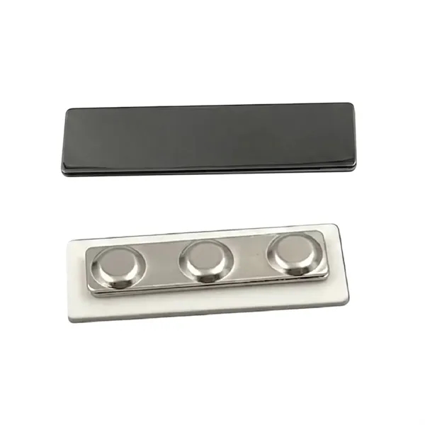 Stainless steel name plate magnet badge plus laser engraved on 1... from ASI 37218 Athena Promo (tm)