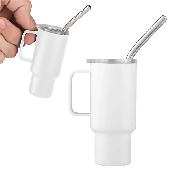 Adorable 2 oz. stainless steel mini tumbler with lid and straw-perfect... from ASI 61966 HPG / Best Promotions USA