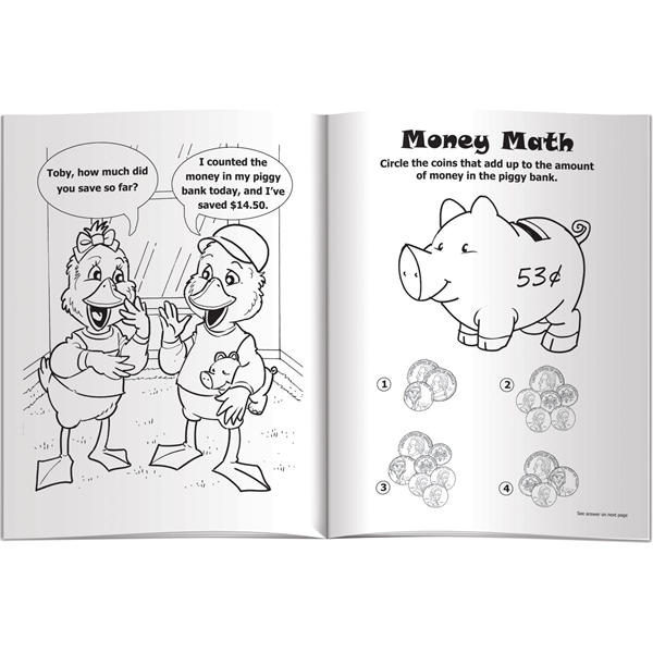 Coloring Book - Saving Money is Fun... from ASI 54100 Fields Manufacturing Inc / Better Life Line