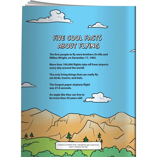 Coloring Book - Alex the Eagle's Airport Adventure... from ASI 54100 Fields Manufacturing Inc / Better Life Line