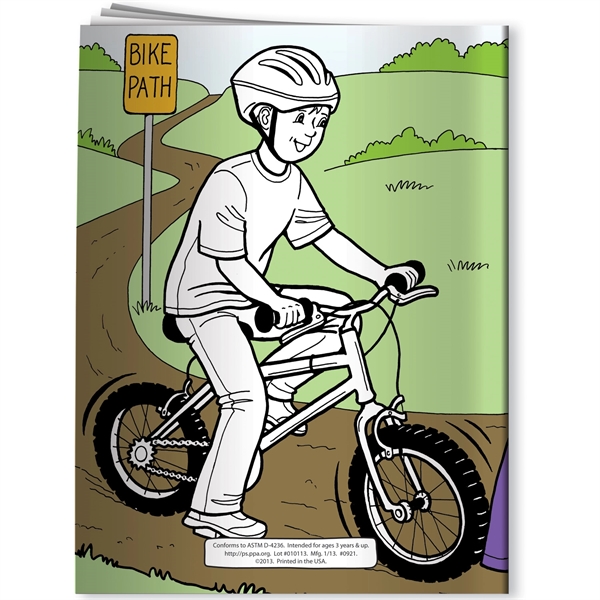Coloring Book - Bicycle Safety... from ASI 54100 Fields Manufacturing Inc / Better Life Line