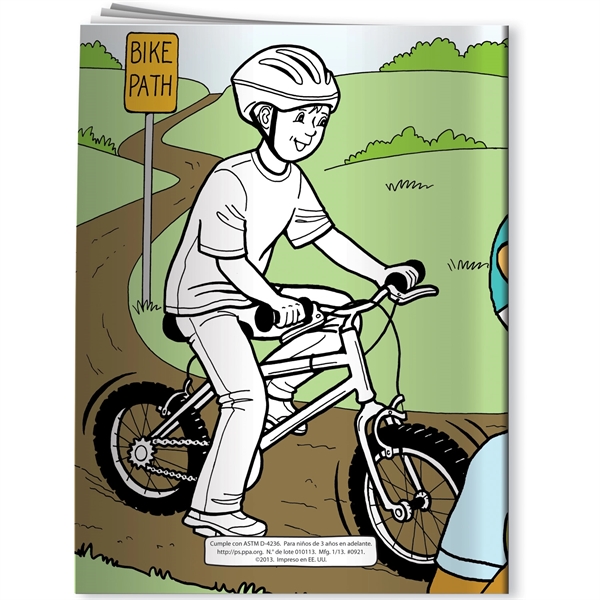 Coloring Book - Bicycle Safety... from ASI 54100 Fields Manufacturing Inc / Better Life Line