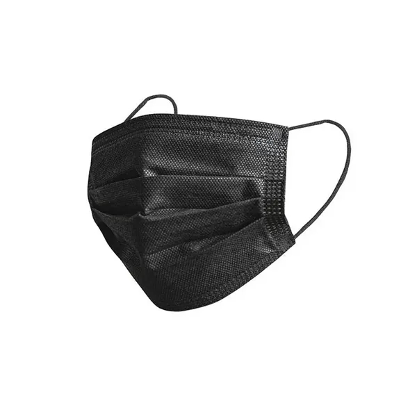 3-ply disposable black face mask plus ground shipping to 1 US... from ASI 37218 Athena Promo (tm)