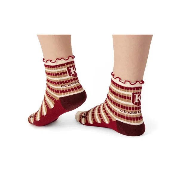 One Pair of One-Size-Fits-All Socks with Woven-In Jacquard Design Up to... from ASI 45657 Pop! Promos