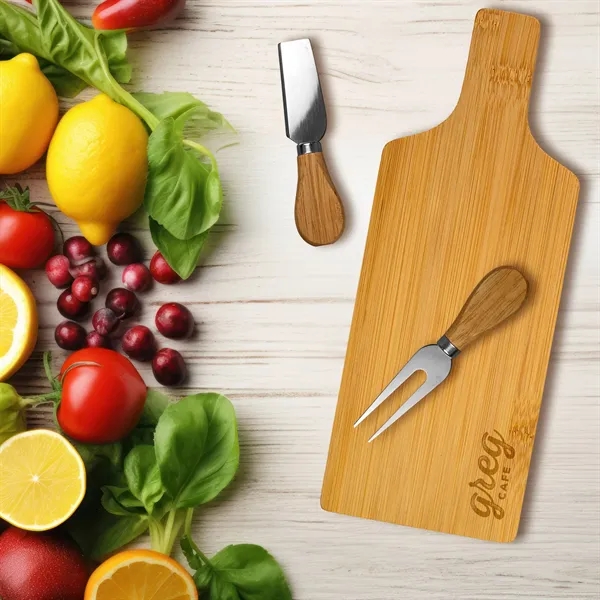 Handy Bamboo Charcuterie Set... from ASI 30208 A P Specialties / AP Specialties
