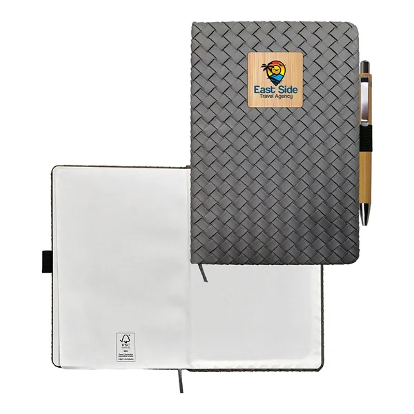 Woven Notebook Bamboo Set... from ASI 30208 A P Specialties / AP Specialties