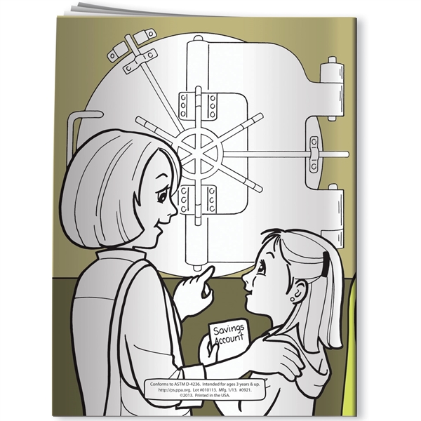 Coloring Book - Let's Go to the Bank... from ASI 54100 Fields Manufacturing Inc / Better Life Line