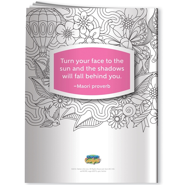 Coloring book for breast cancer awareness with 12 beautifully rendered images... from ASI 54100 Fields Manufacturing Inc / Better Life Line
